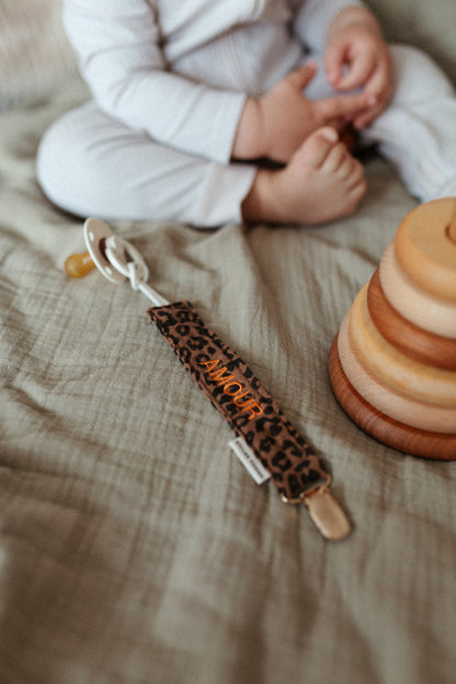 PACIFIER CORD | LEOPARD