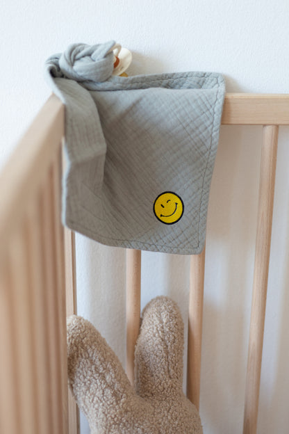 baby speendoek van katoen met smiley 
