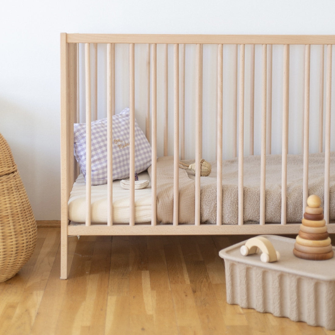 FITTED SHEET COT  | COSY WHITE