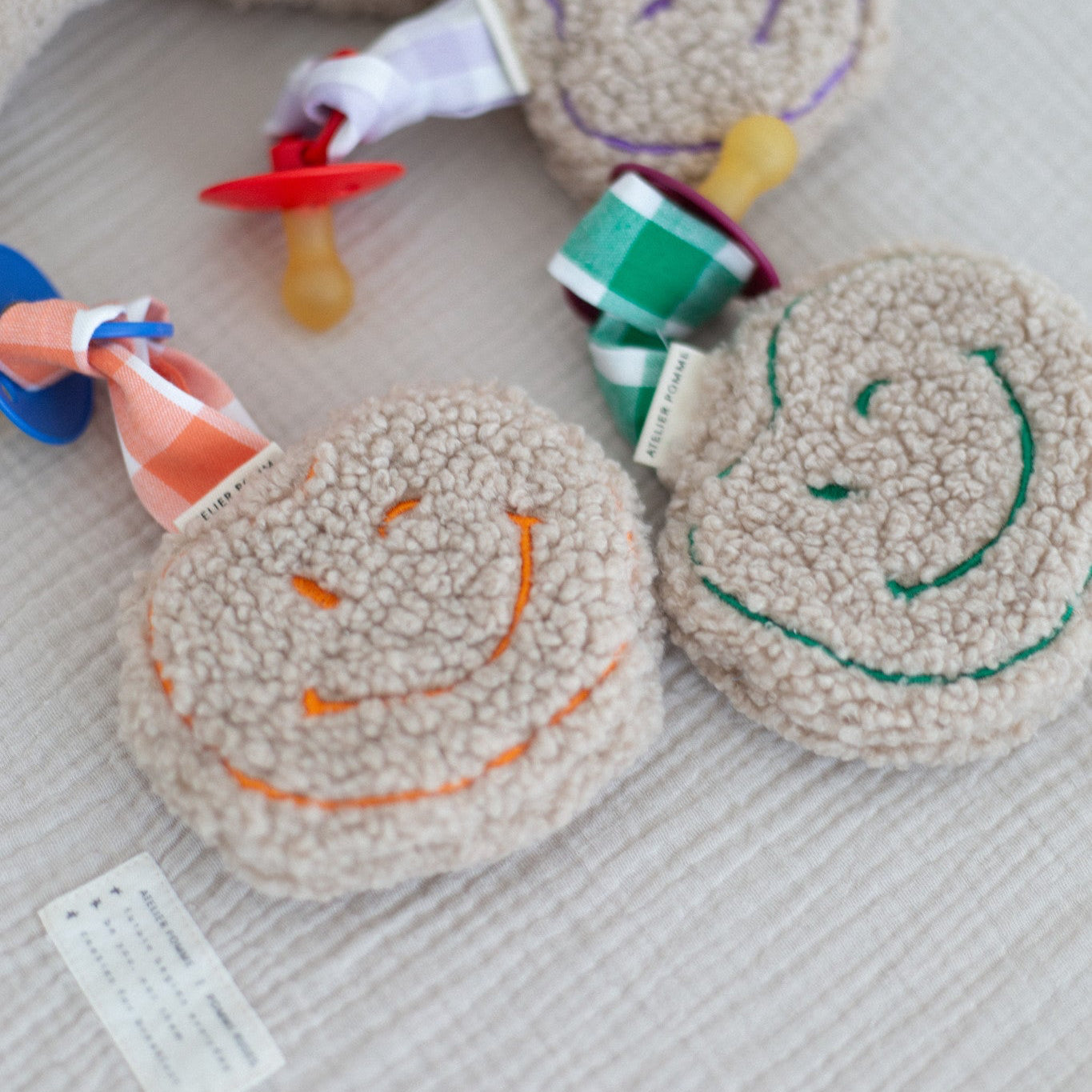 PACIFIER CLOTH  POMME | TEDDY OOPSY ORANGE