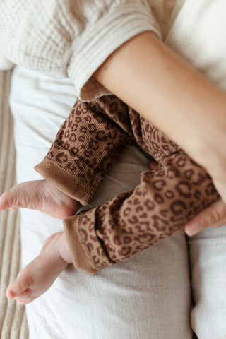TINY PANTS | LEOPARD BROWN