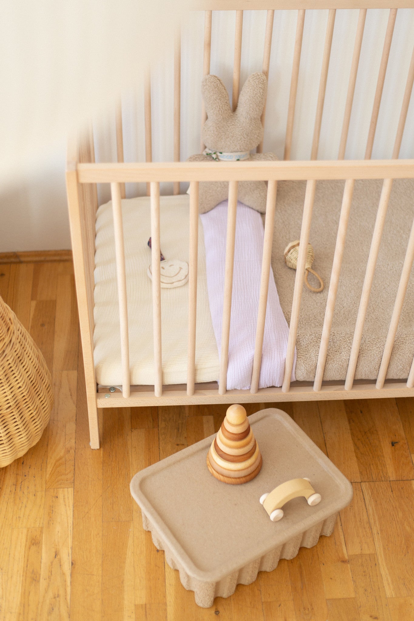 FITTED SHEET COT  | COSY WHITE