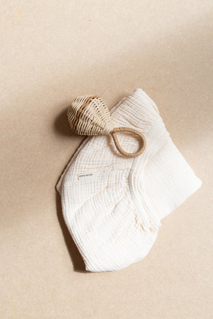 FITTED SHEET CRIB | COSY WHITE