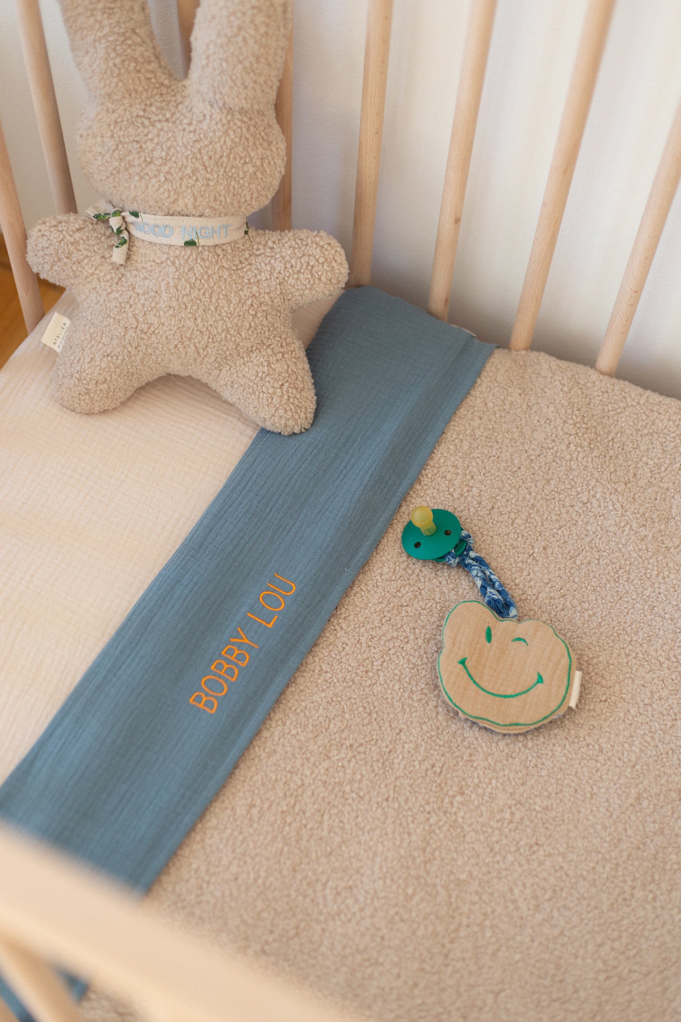 FLAT SHEET COT | MISTY BLUE