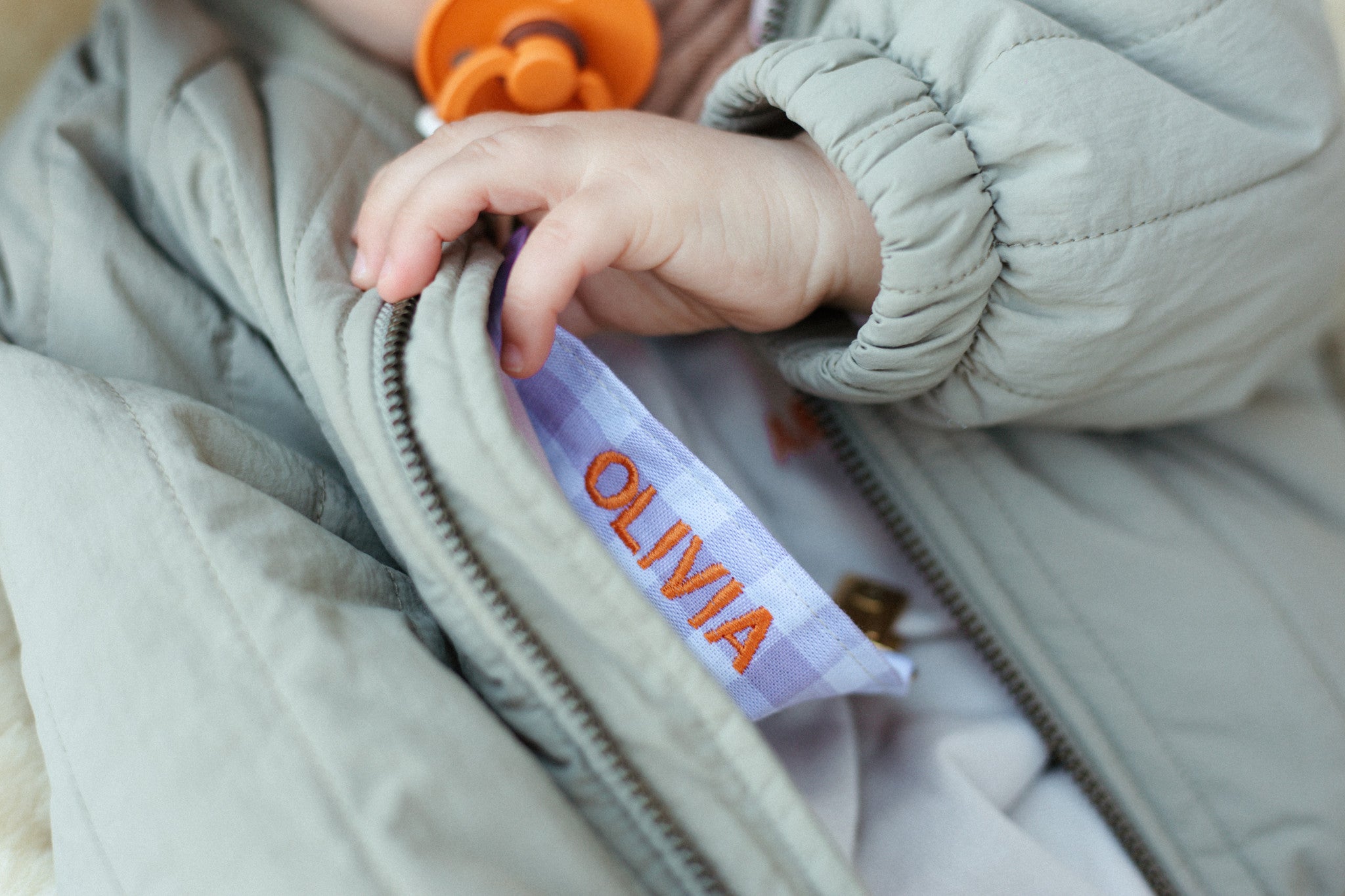 PACIFIER CORD  CHECKED | LUCKY LILA