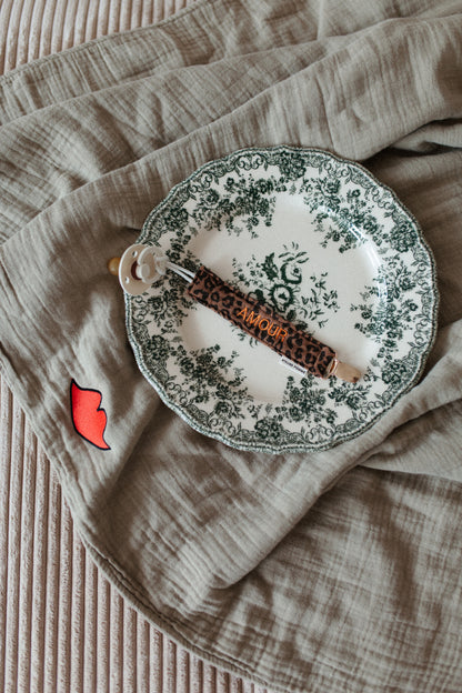 PACIFIER CORD | LEOPARD