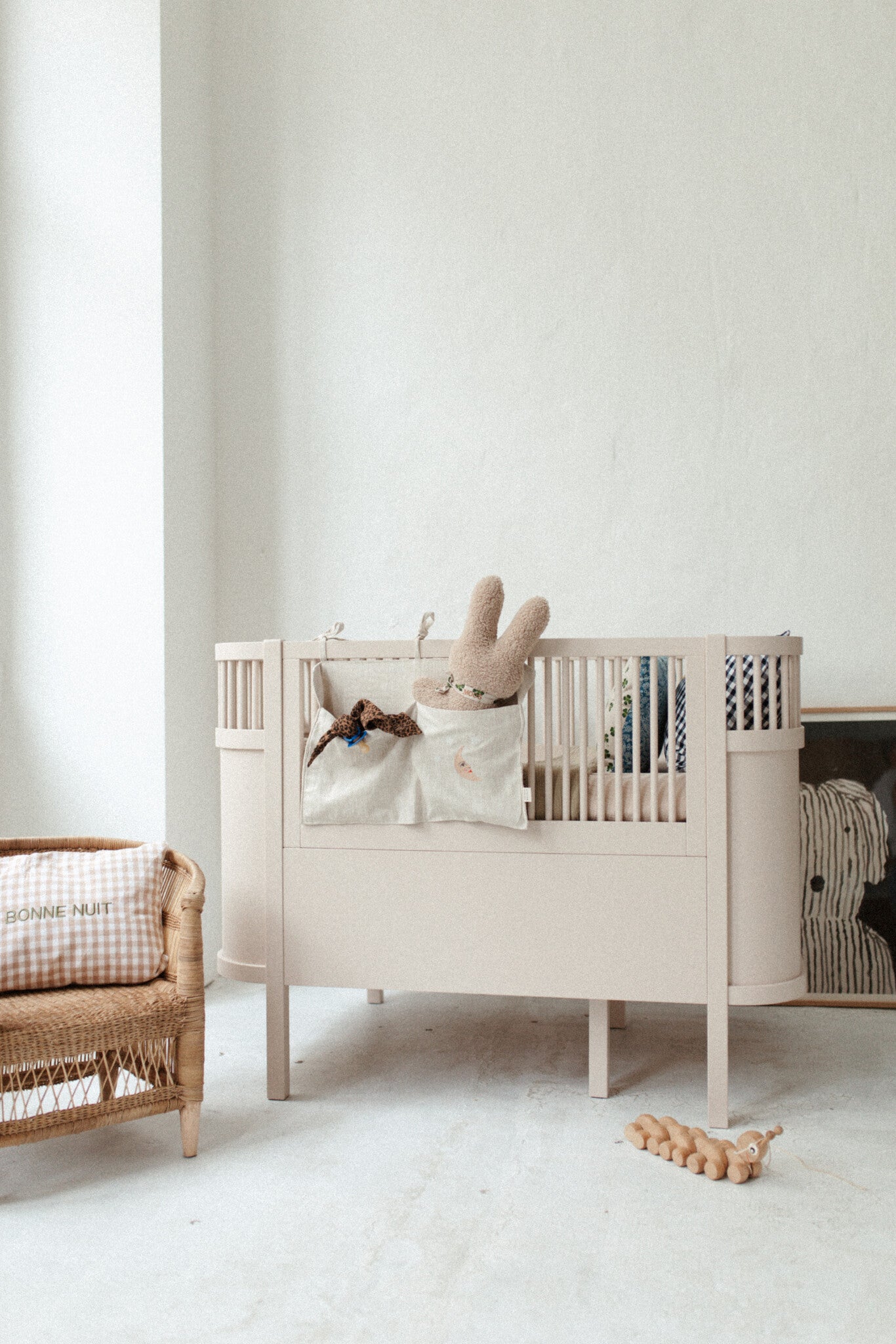 LINNEN BED PCOKET  | BONJOUR BEIGE