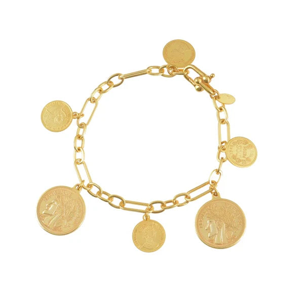 Gold Coin-armband