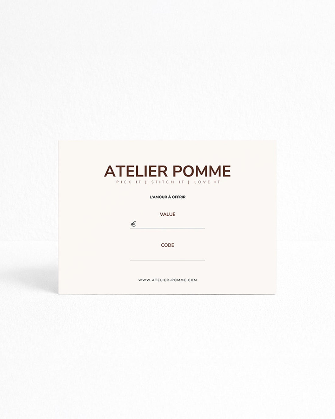 PHYSICAL GIFT CARD | AMOUR RUBY RED