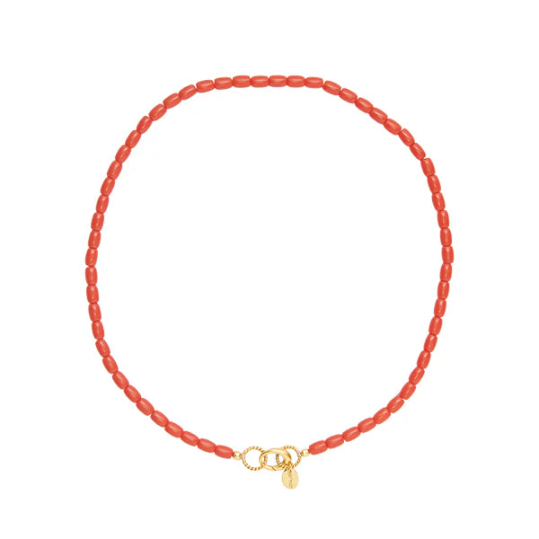 Koraalketting met bedelsluiting