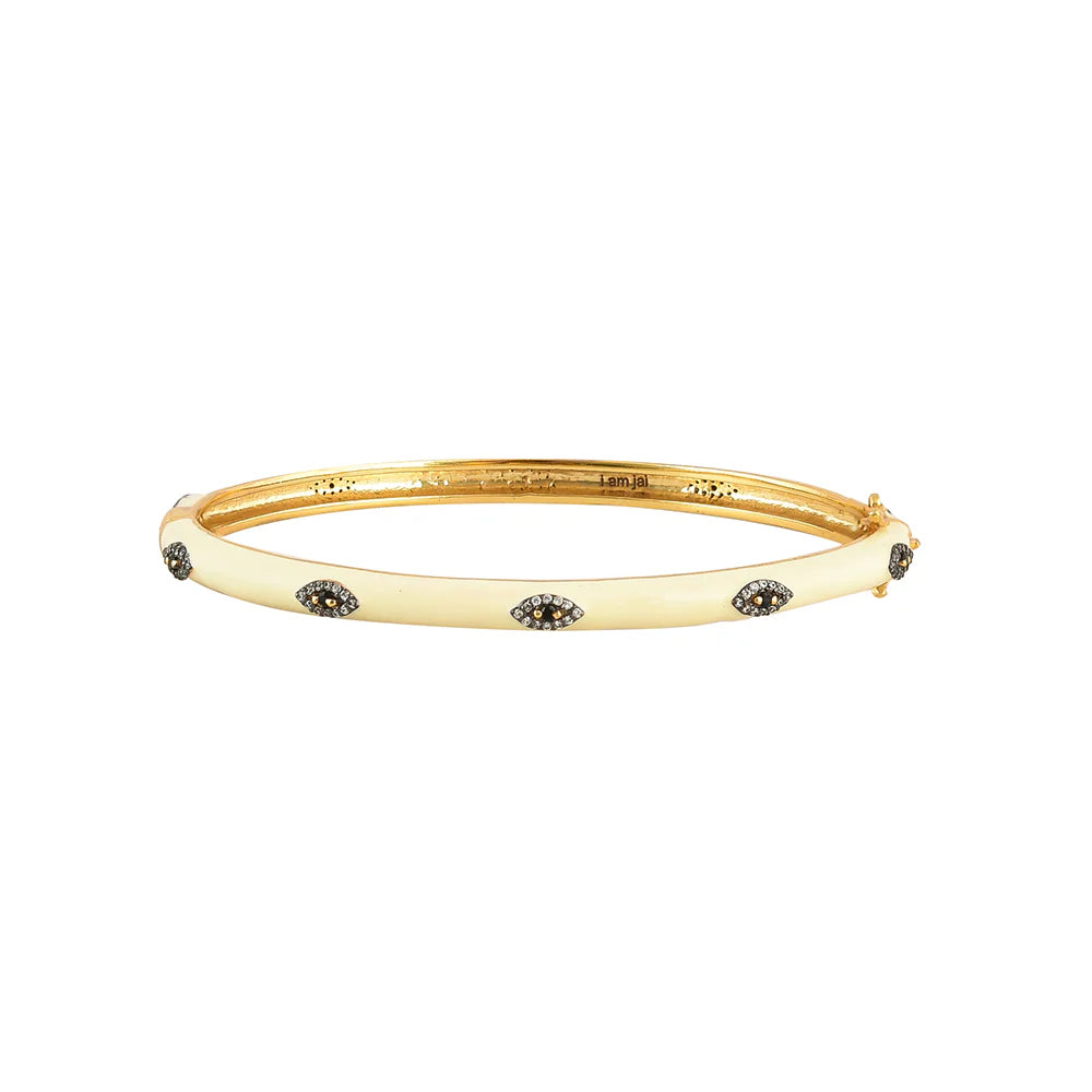 Enamel bangle with Zirconia | Off-White