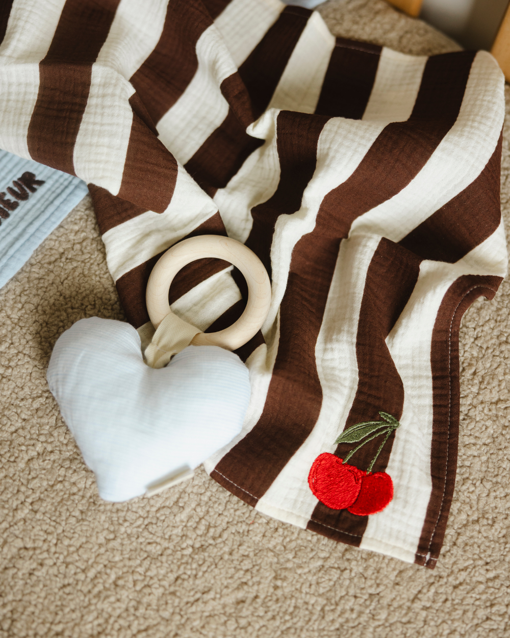 HYDROFIELE DOEK PETIT | THE BROWN STRIPE 