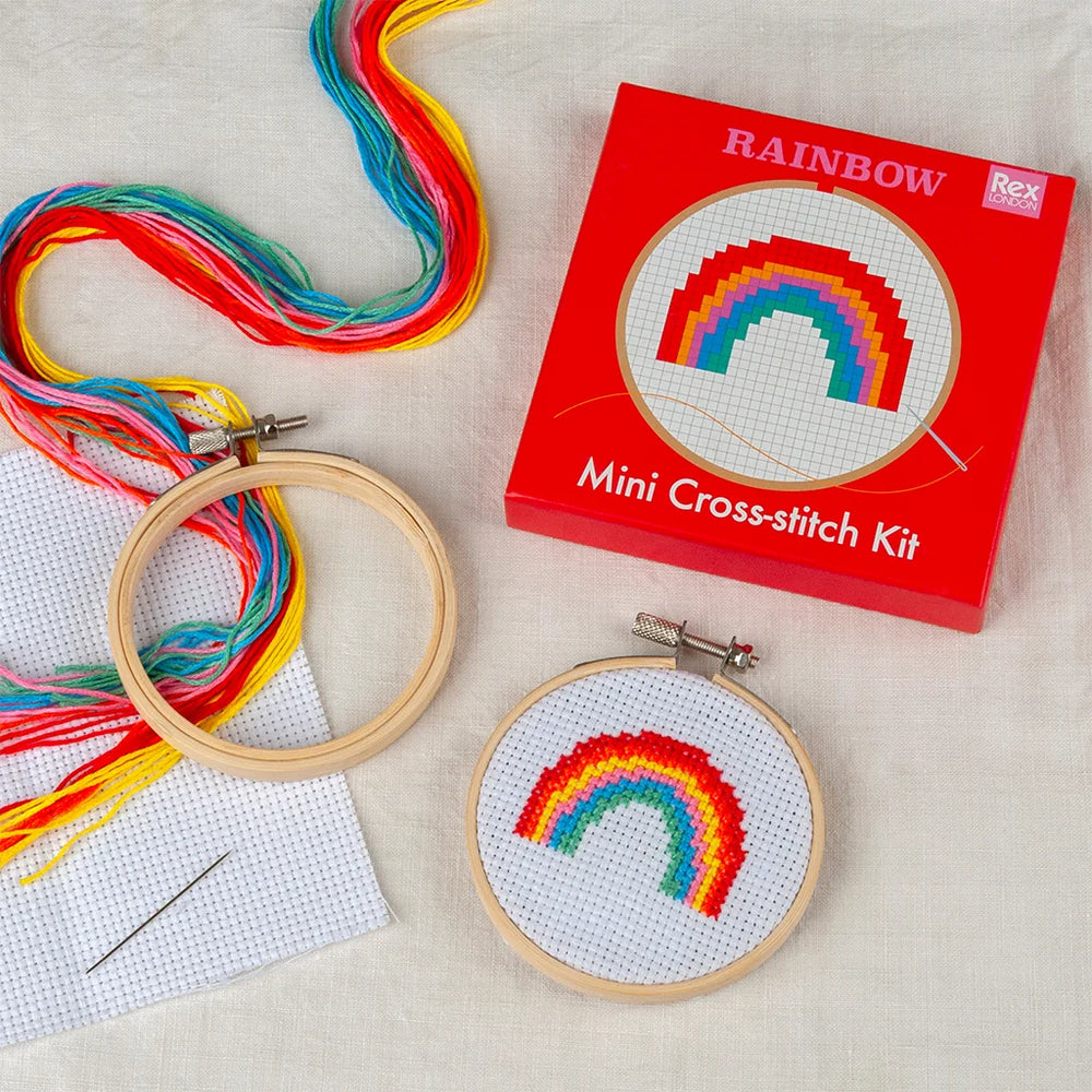 Mini-Kreuzstich-Set | Rainbow