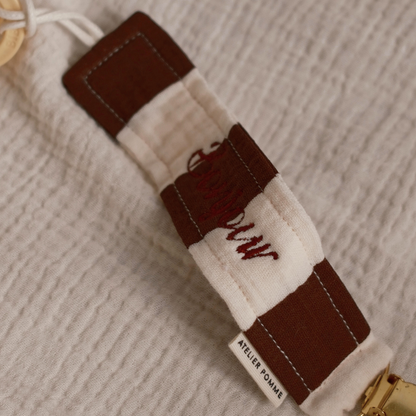 PACIFIER CORD | THE BROWN STRIPE